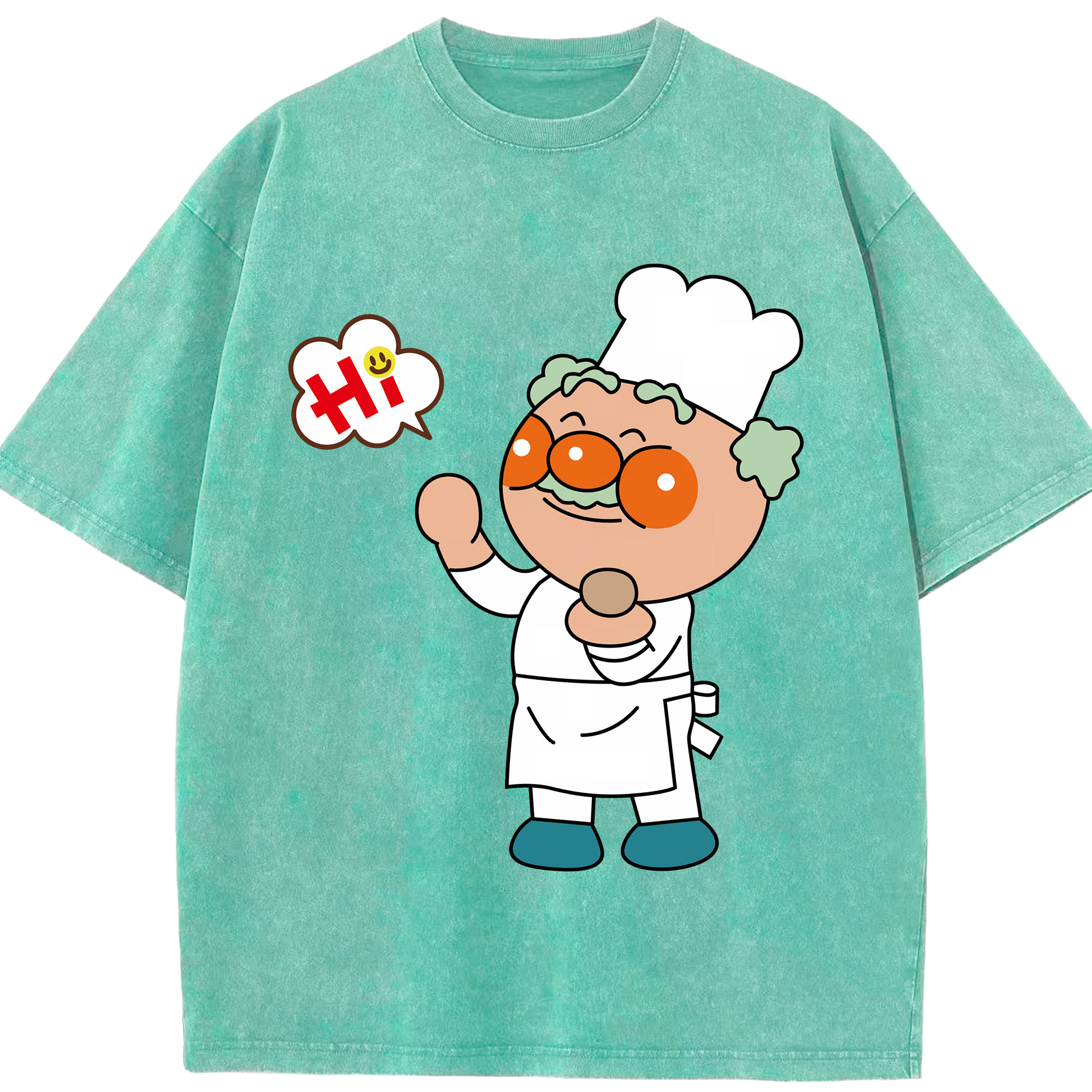 （画像用） アンパンマン Anpanman 綿100% ヴィンテージ風 半袖Tシャツ（フロントプリント）
